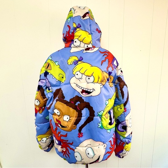 🔥 Members Only X Nickelodeon Rugrats Puffer Coat Jacket Men’s M Winter - Picture 2 of 8